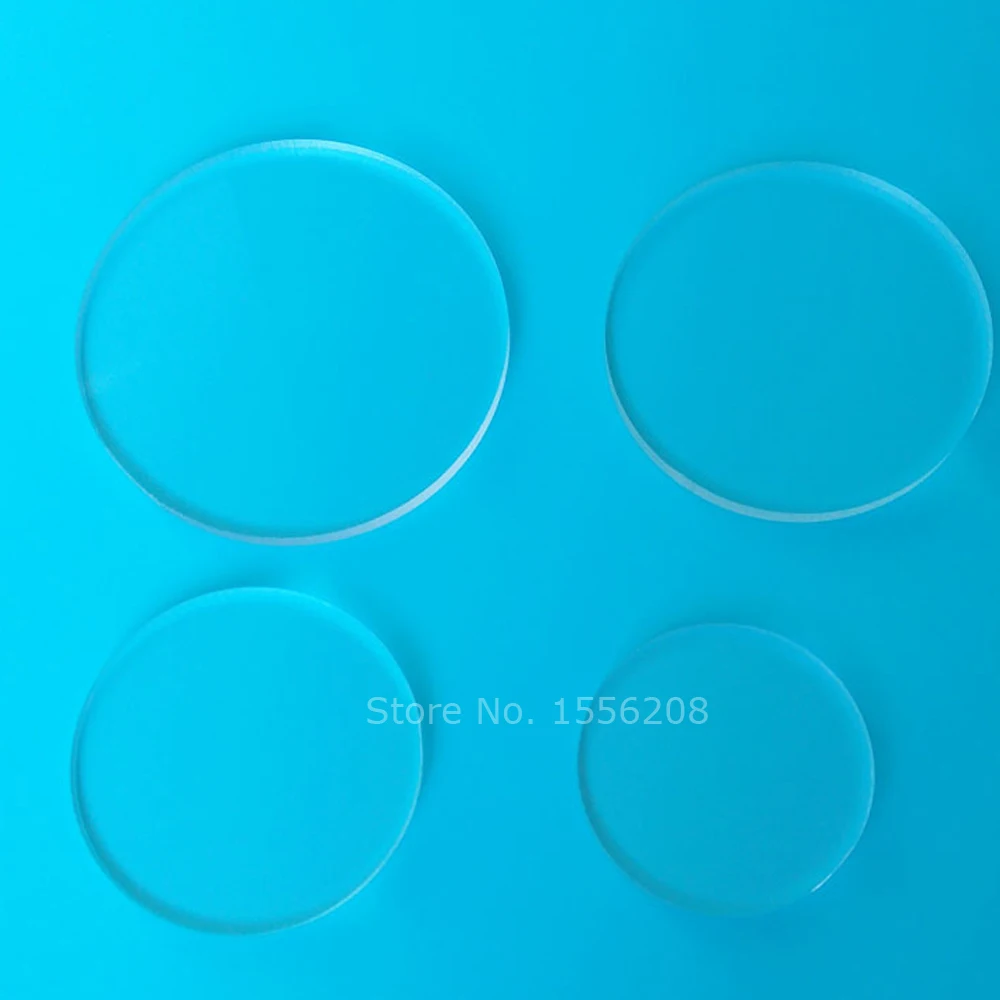 

3mm thick blank clear acrylic discs beads plexiglass circle DIY accessories bulk laser cut different sizes
