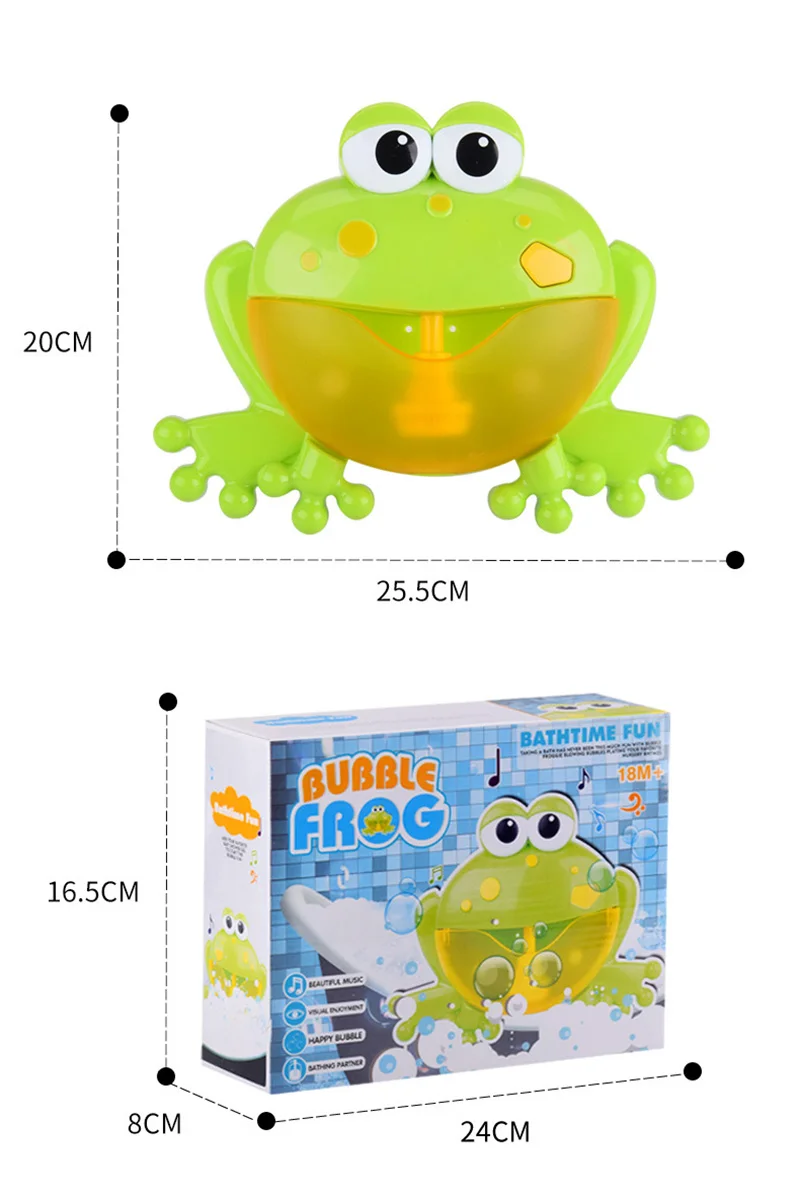 ABS Baby Frog Bubbler гладкая боковая угловая электрическая игра музыка продвижение интеллектуального развития практическая функция культура Bubbler