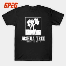 Joshua Tree National Park U2 Band T Shirt Men Music Hip Hop Short Sleeve 100% Cotton Rock Band O Neck Tee Shirt Tops