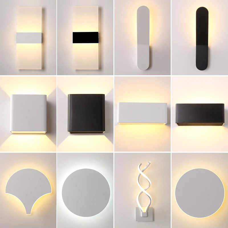 Modern Indoor Decor Nordic bedroom bedside wall lamp simple modern LED