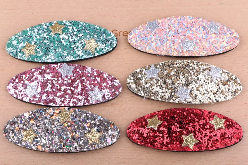 Мини заказ 10 шт./лот Рождество Стиль Bling Блеск овальной формы милые украшения для волос Зажимы маленькая девочка принцесса орнамент Шпилька