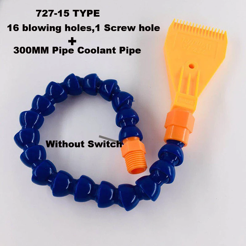 1/4" BSPT 727-15 Flat air blowing nozzle Washer 16 blow holes knife with PP Coolant Pipe | Дом и сад