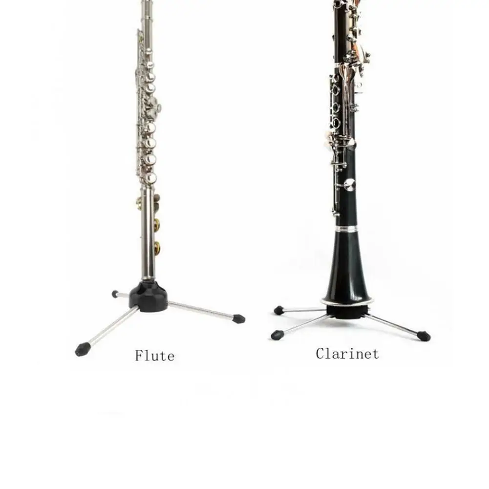 

Oboe Flute Clarinet Saxophone Stand Wind Instrument Tripod Metal Alloy Holder Stand Portable Instrument Tripod Holder Bracket