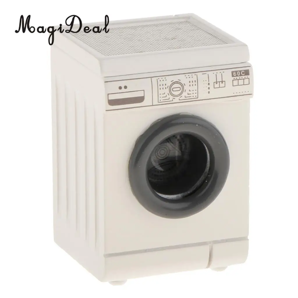 1/12 Dollhouse Miniature Roller Washing Machine Washer Home Appliance Decor Bathroom Furniture Acc Children Kids Toy