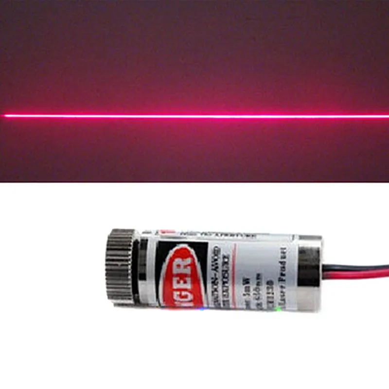 Высокое качество красная линия лазерный модуль 5 мВт 650 нм фокусировка Регулируемая лазерная головка 5 в промышленного класса