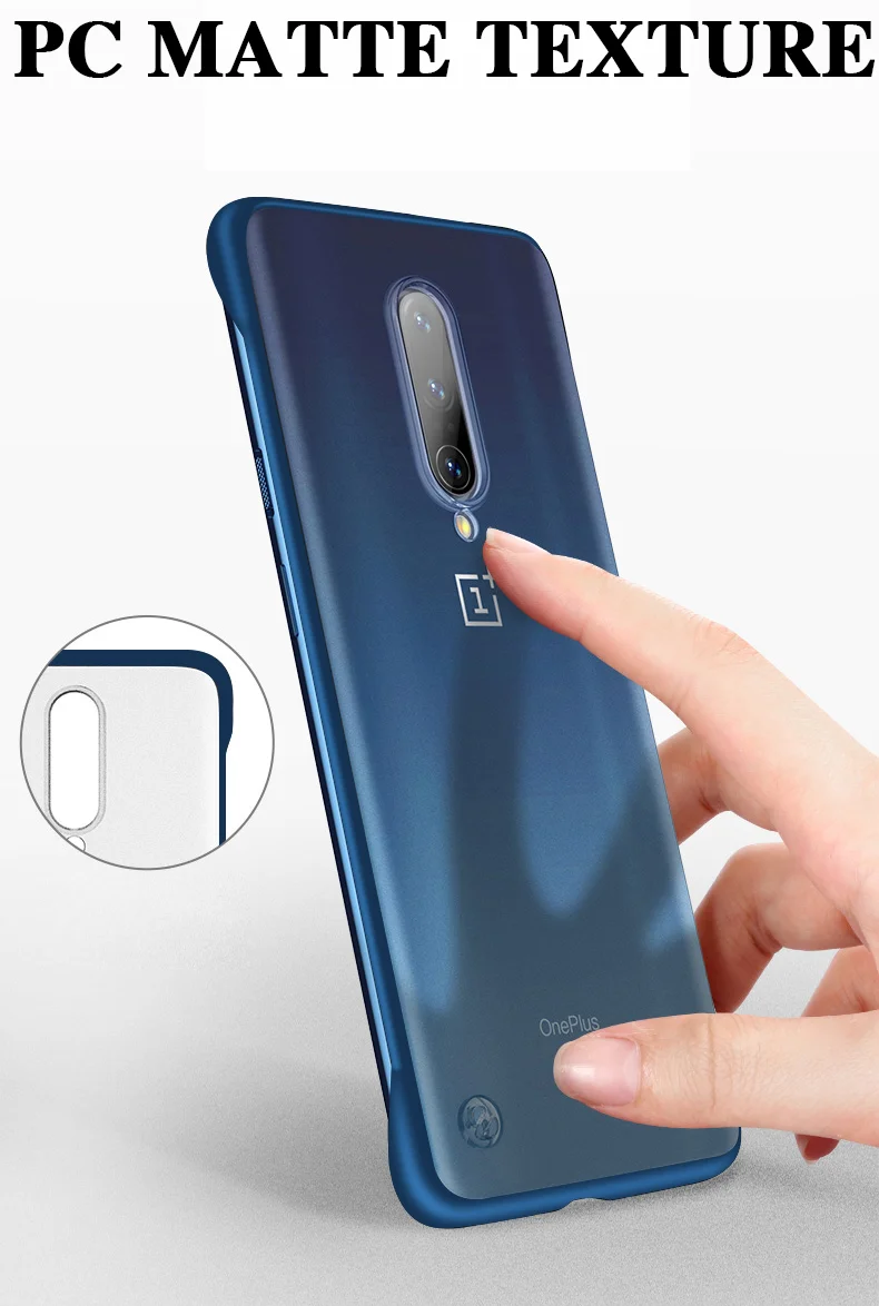 Для Oneplus 7 Pro Чехол CENMASO палец кольцо Безрамное Бампер Ультра тонкий ударопрочный чехол для телефона One Plus 7 Pro задняя крышка