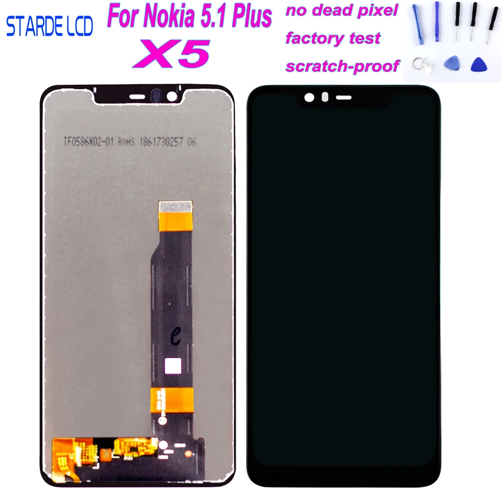 6 2 ''ЖК дисплей для Asus Zenfone 5 ZE620KL ЖК сенсорный экран 2018 Gamme детали с рамкой|Экраны