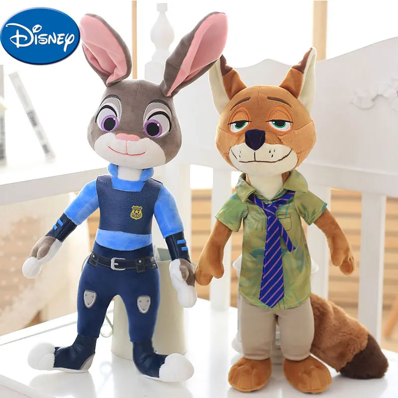 DisneyToys фильм куклы Zootopia Nick Wilde Джуди Хоппс мультфильм Плюшевые безопасный PP хлопок