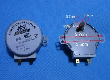 /2 шт./вращающийся механизм микроволновой печи синхронный двигатель 4 Вт AC 220-240 В 5/6 об/мин CW/CCW