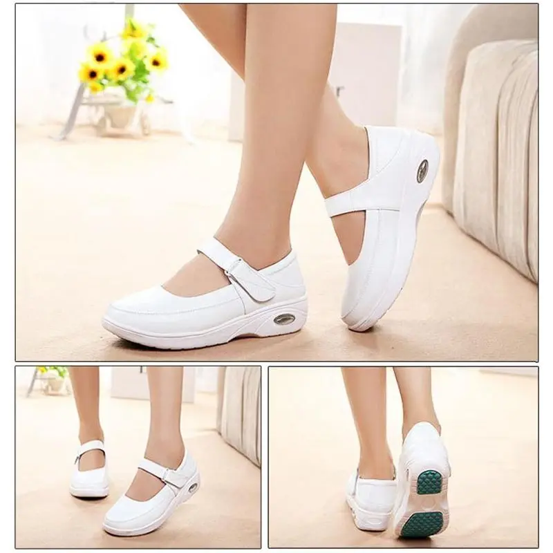 comfy white flats