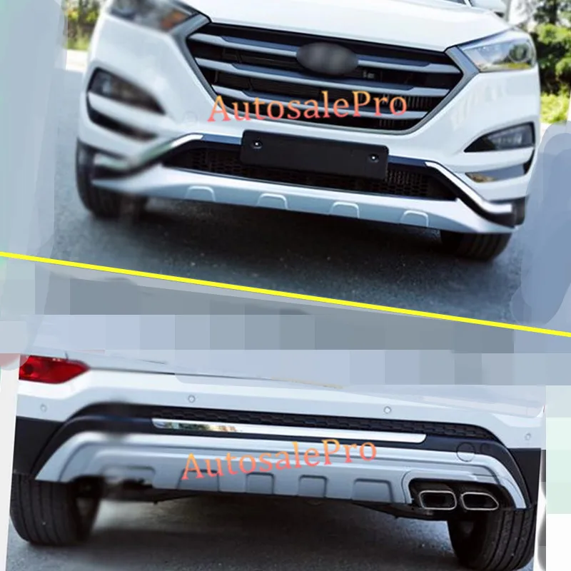for Hyundai Tucson 2016 Front & Rear Bumpers Skid Protector Guard