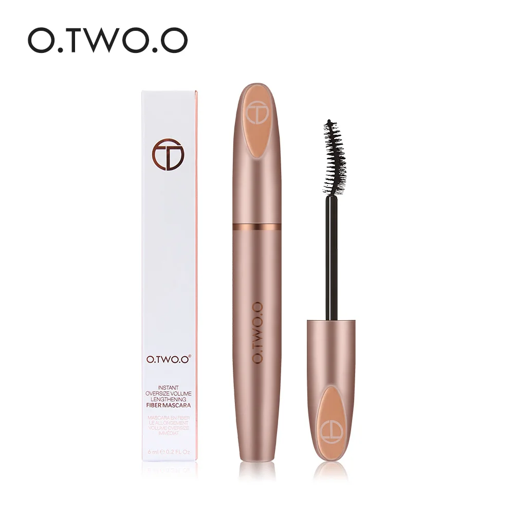 

O.TWO.O New 3D Silk Fiber Eyelash Black Mascara Waterproof Long Lasting For Eyelash Extension Black Thick Lengthening Eye Lashes