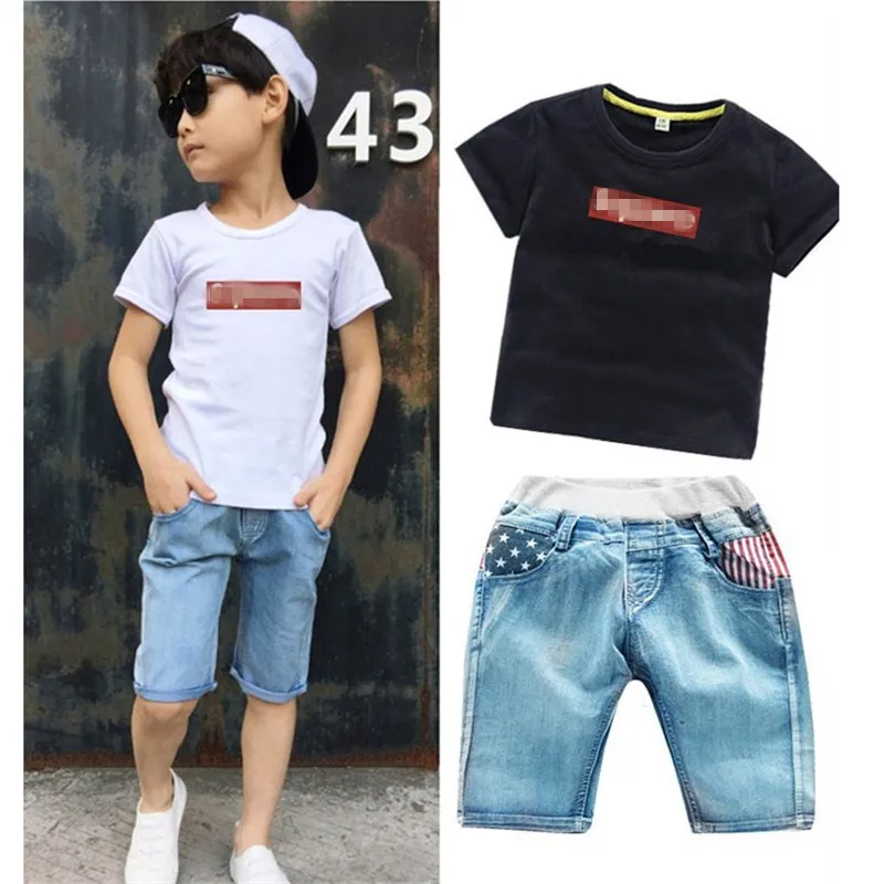 

1-7T Summer Baby Tshirt + Shorts Suit Kids Clothes Boys Clothes Cotton Toddler Casual Tracksuit Children Clothing Boy Tops Set