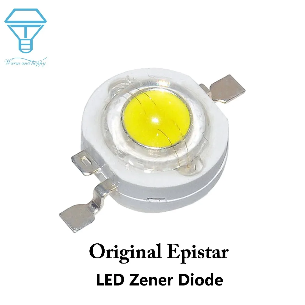 

500PCS 1W Original Epistar Lamp Beads LED Light Emitting Diode LED Zener Diode LED SpotLight DownLight Diodes Lamp Bulb LED DIY