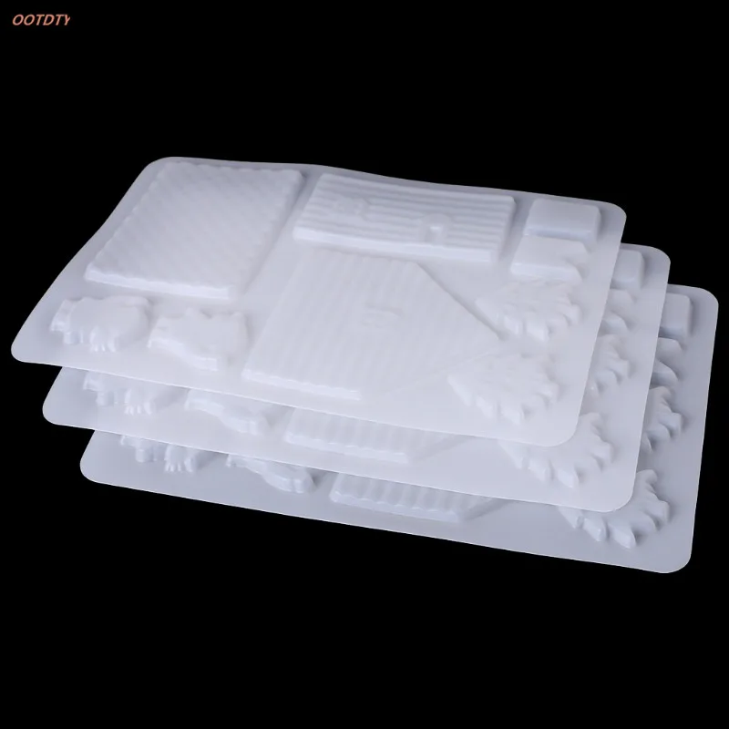 OOTDTY 3D рождественский дом печенья Форма для шоколада DIY торт Декор Резак плесень