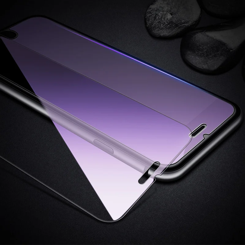 Tomkas Защита экрана для iPhone 8 7 6 6s Plus X 5 5s стекло анти синий 0 3 мм закаленное