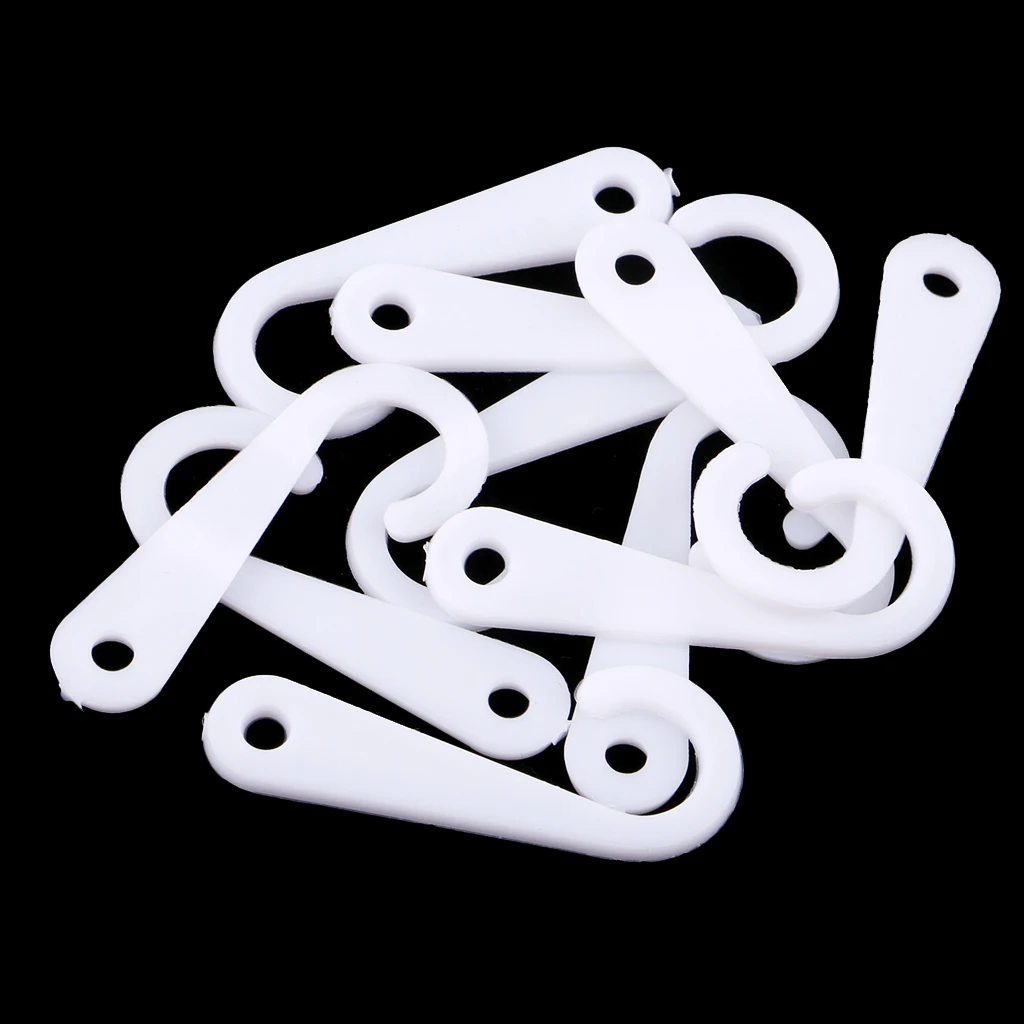 50pcs Plastic J Hooks Fasteners Socks T-Shirt Clothing Display Hanger