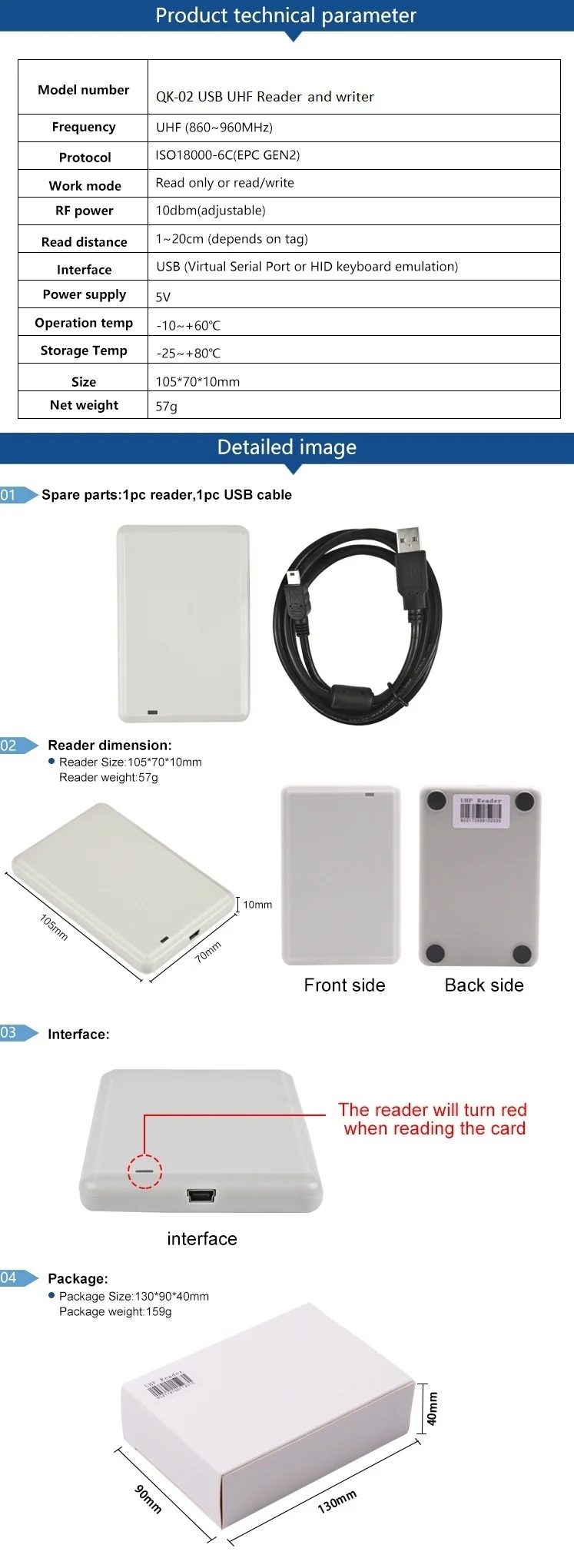 ciecoo RFID card reader USB