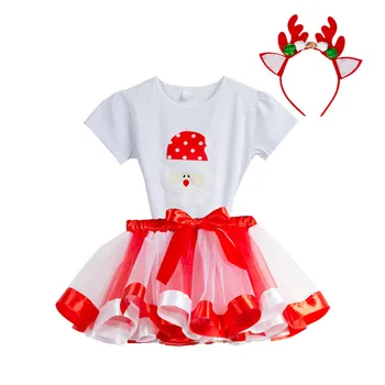 

Sunscreen gloves for Girl performing Princess tutu dress Christmas in Europe America in 2019 Giving Elk Headwear Princess Dress
