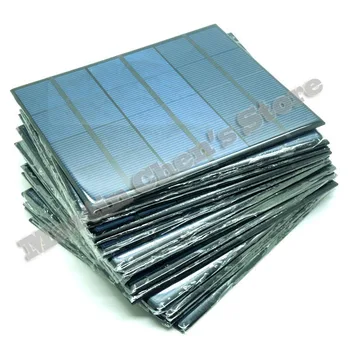 

20pcs/lot 6V 0.6A 3.5W mini solar panels small solar power 3.6v battery charge solar led light solar cell drop shipping-10001035