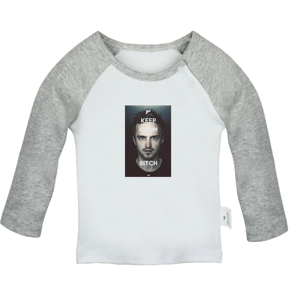 ifBabyYCG430C Ломающиеся BAD I am the one who knocks Walter White Design футболки для новорожденных футболки с длинными рукавами с графическим рисунком реглан для малышей - Цвет: ifBabyYCG430C
