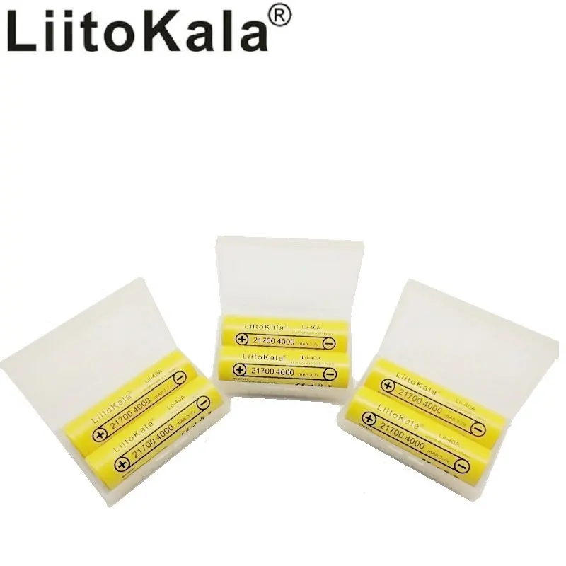 LiitoKala Lii-40A 21700 4000 mah литий-ионный аккумулятор 3,7 v Ni 40A для электронных сигарет мод/комплект 3,7 v мощность 30A 5C скачать