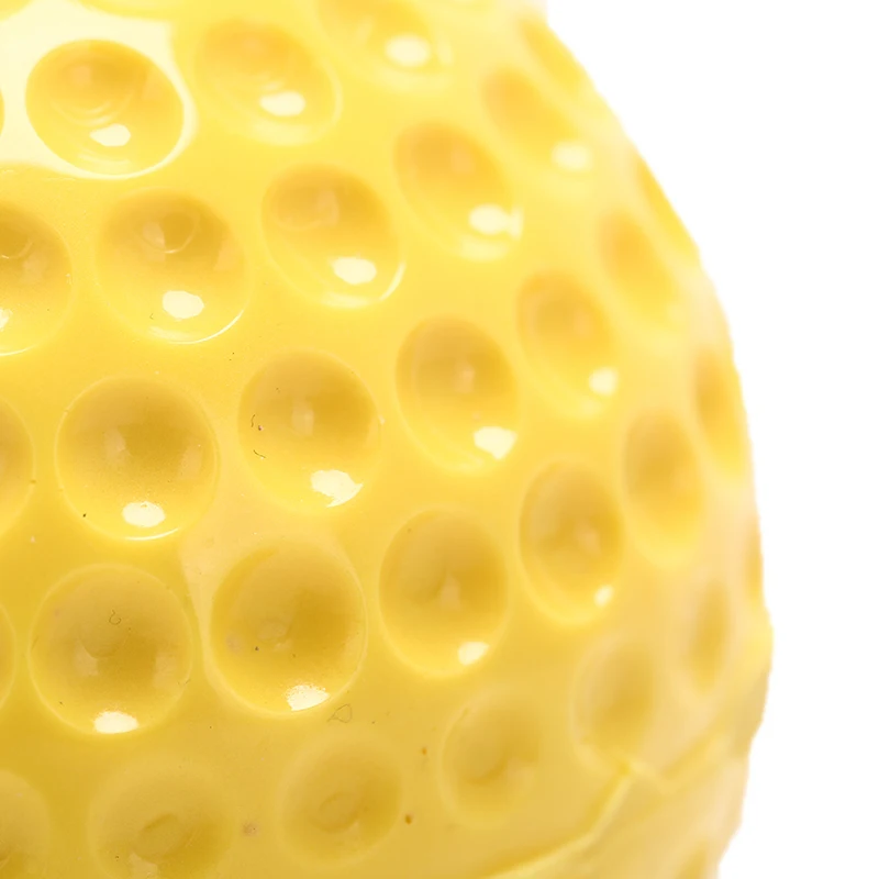 Тренировочные бейсбольные мячи 9 дюймов сверхлегкие нетоксичные безвкусные желтые полностью резиновые Твердые бейсбольные мячи