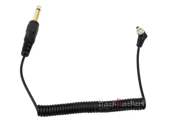 

Camera Accessories Male PC to 6.35mm Plug SYNC Cord Cable for Studio Flash Light RF 603 For Nikon D300s D300 D200 D100 D700