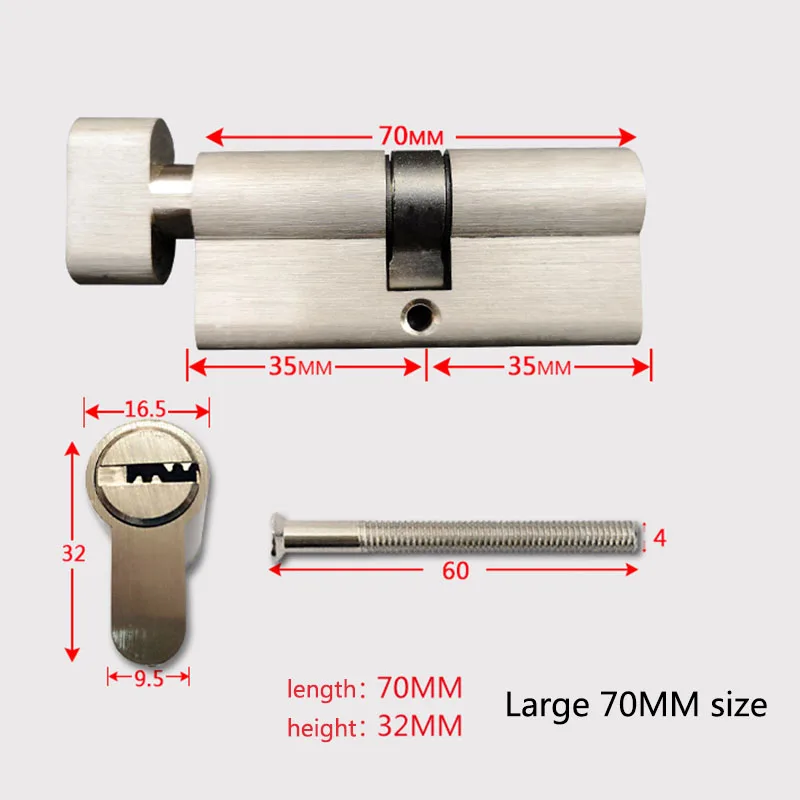 Внутренняя сердцевина дверного замка размер 70 общая спальня сердцевина дверного замка домашний замок основной дверной замок цилиндр Цилиндрического Замка цилиндр замка
