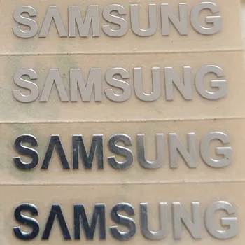 

Custom metal silver Samsung logo metal paste Samsung galaxy S3 s4 s5 metal stickers Samsung logo 1.9X0.3cm 10pcs Free shipping