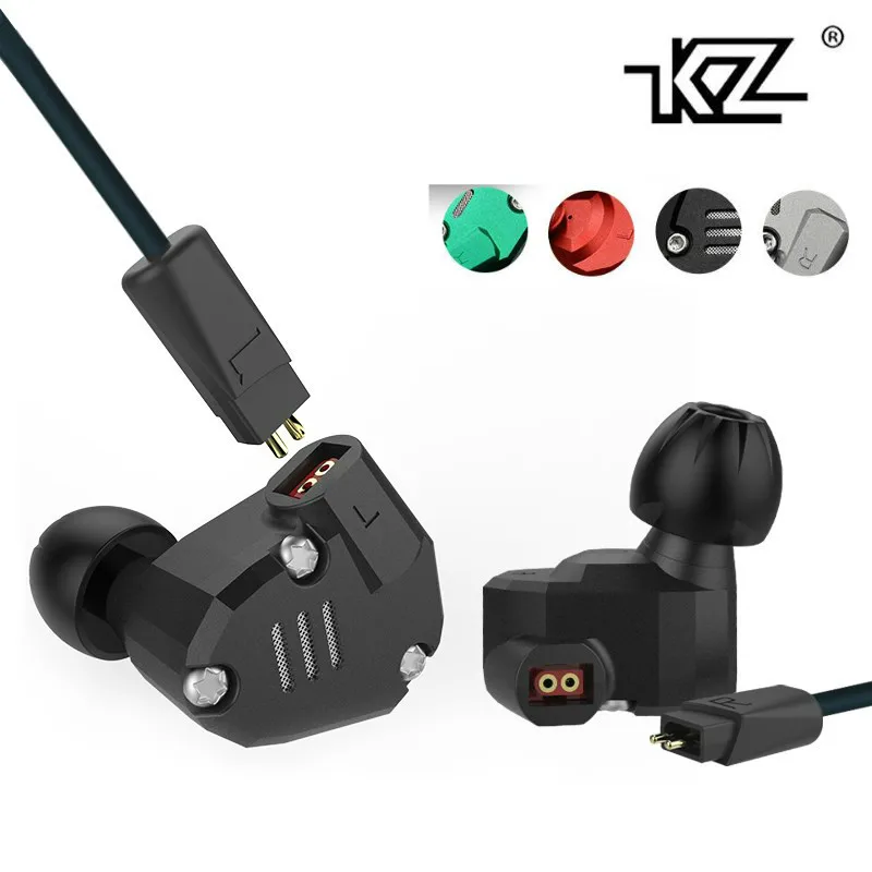 

KZ ZS6 2DD+2BA Hybrid Earphone Stereo Hifi Metal Headset In-Ear Monitorrong Headphone DJ Audio Ear Buds for Phone Players