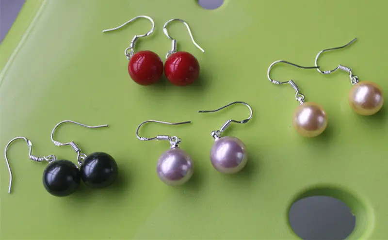 Горячая Распродажа Новый стиль&gt Мода 10 мм 4 пары 18k Белое Золото Заполненные