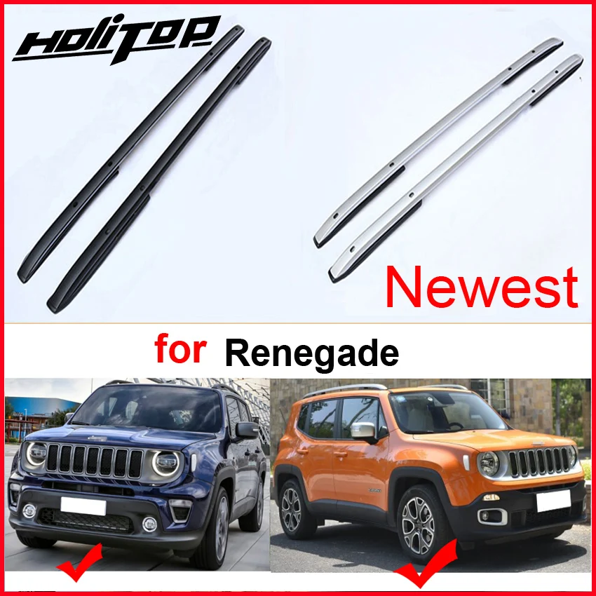 Новое поступление багажник на крышу рейка для Jeep Renegade утолщенный алюминиевый