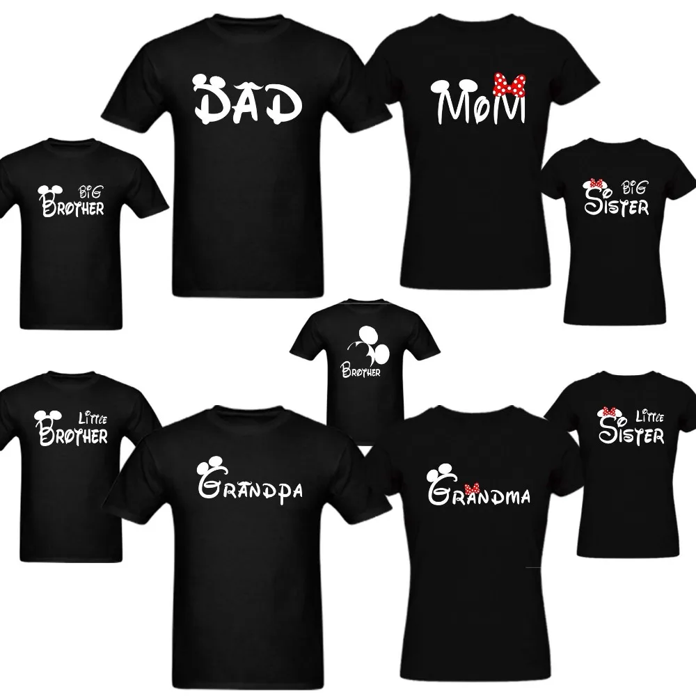 

Dad Mum T Shirt Parents Birthday Customized T-Shirts Grandma Grandpa Brother Sister Family Matching T Shirts