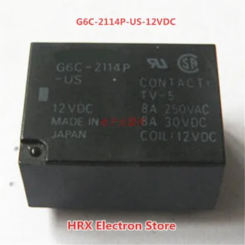 

5PCS/LOT Relay G6C-2114P-US-12VDC G6C-2114P-US-24VDC 8A 6PIN New Original