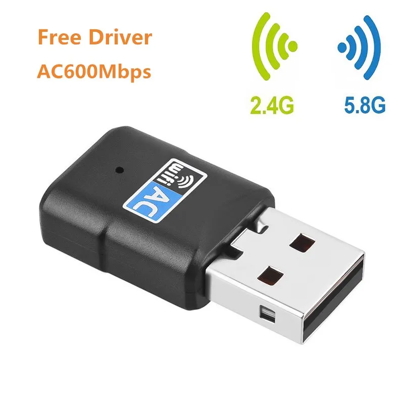 Free Driver USB font b Wifi b font Adapter 600Mbps Dual Band 2 4G 5G Wi