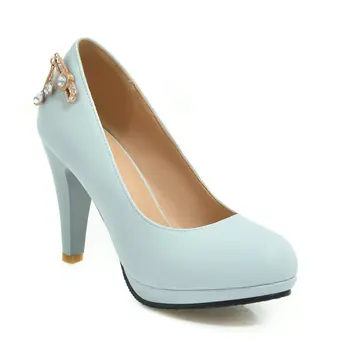 

Contracted joker 2019 spring and summer new fashion high with shallow mouth size size 31-47 single woman shoes