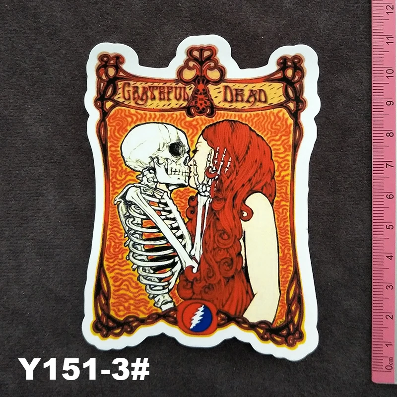 Y151 # The Grateful Dead серии ПВХ наклейки Дорожный чемодан настенная пенал для велосипеда