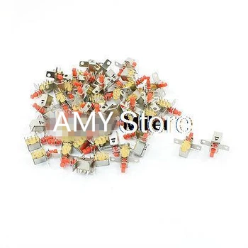 

50pcs Self Lock Uni-Direction Push Button Switch DPDT 6 Pin 2 NO 2 NC