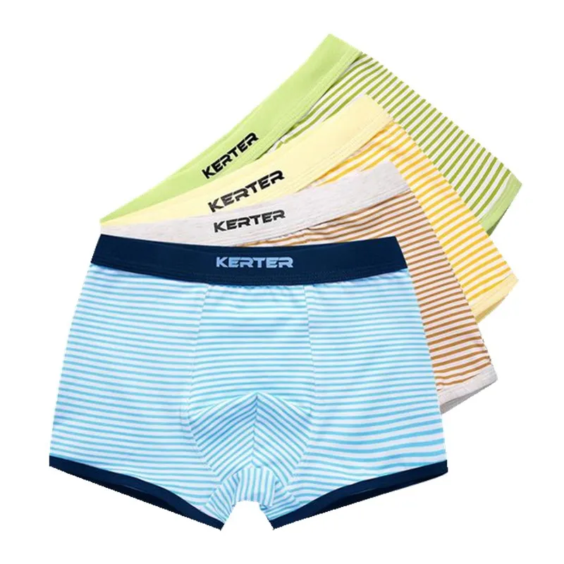 

4Pcs/Lot Babys Shorts Panties Pure Cotton Children's Underwear Cotton Kids BoxerBoys Underwear 4-14 Years