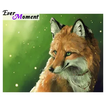 

Ever Moment Diamond Painting Fox Necklace 5D DIY Full Square Drill Mosaic Diamond Embroidery Cross Stitch Wall Decoration 3F1852
