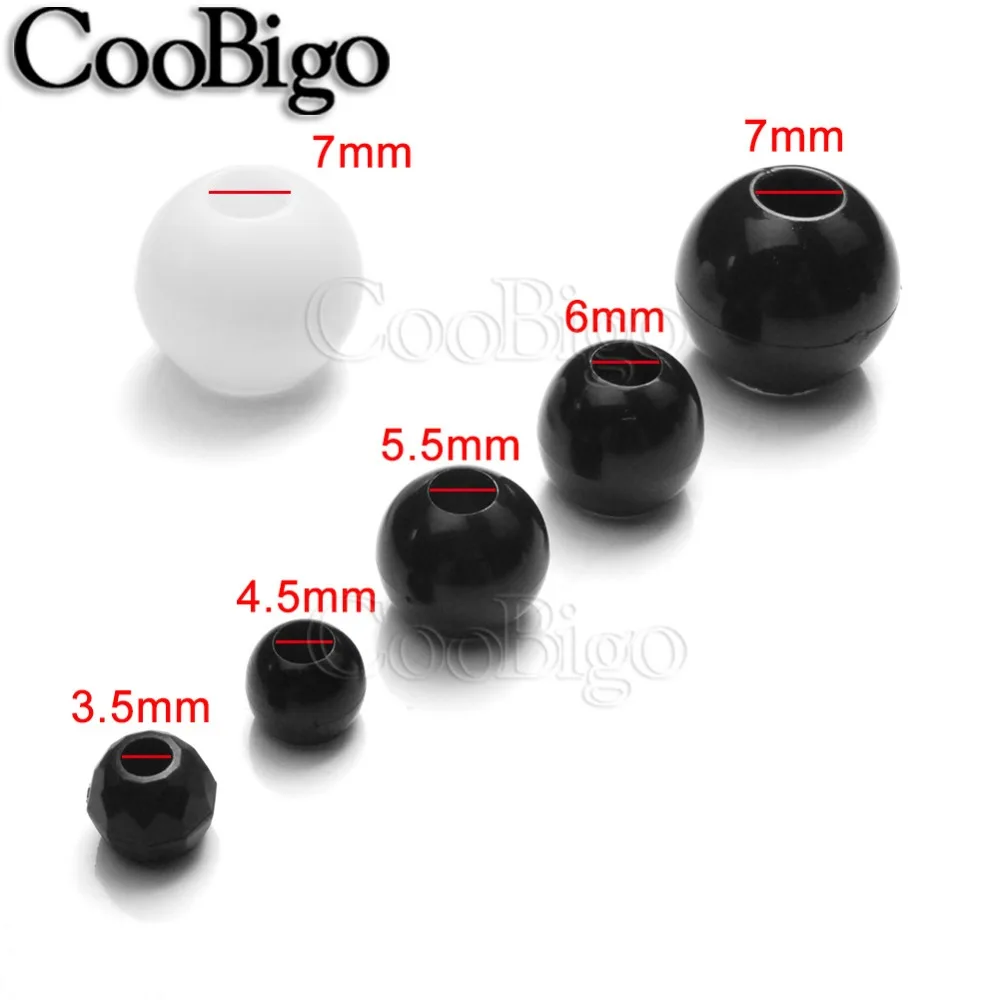 Pony Plastic Bead Cord Ends Lock Stopper Elastic Rope Bungee Ball