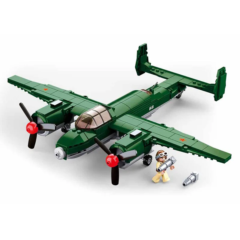 311pcs-Military-series-WW2-Russian-Tu-2-Bomber-SWAT-Police-Team-Building-Blocks-army-soldier-Figures (2)