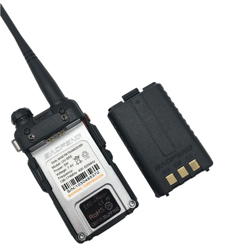 Baofeng UV-5RE 5 Вт портативная рация VHF UHF Любительское радио, Си-Би радиосвязь, коротковолновым приемником сканер радиостанция переговорные PMR446 обновленная UV5R