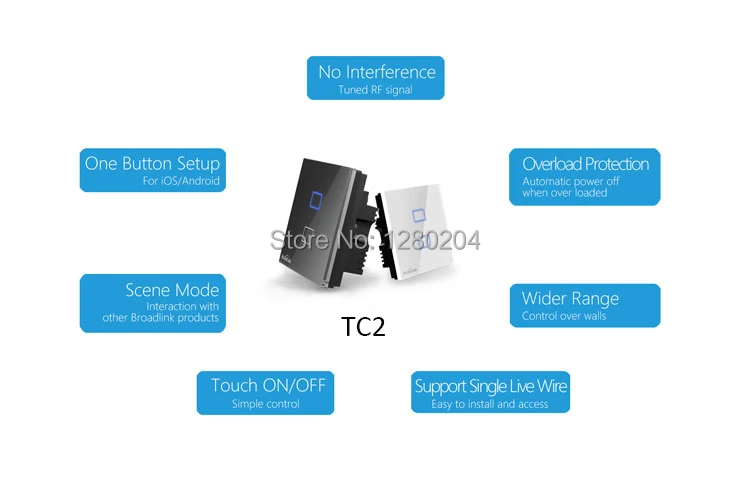 Умный дом система автоматизации BroadLink ск2 беспроводной пульт дистанционного управления смартфон с сенсорным выключатель света рф 433 мГц андроид IOS