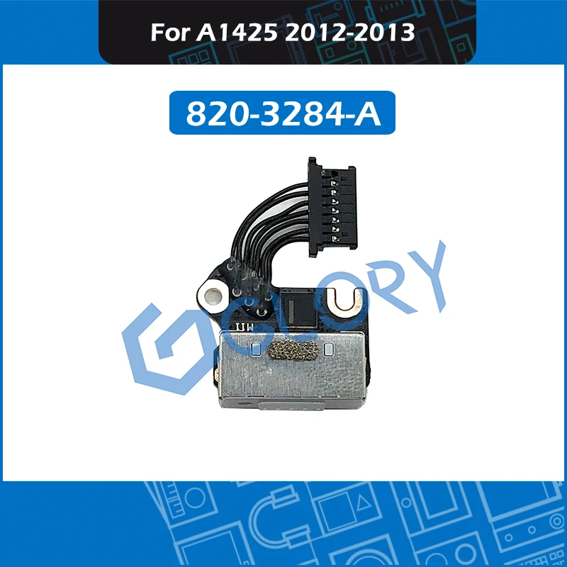 

Full New 820-3248-A Audio DC-IN Jack Board for Macbook Pro Retina 13" A1425 DC Power Jack Board 2012 2013 MD212 ME662