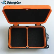 Пластиковая червь земляной приманки, приманка для ловли нахлыстом, коробка для рыболовных снастей, аксессуары, 2 отделения, рыболовная коробка 10*6*3,2 см