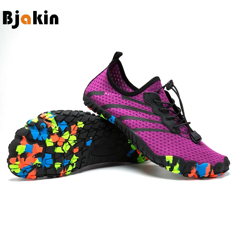 

Minimalist Shoes Five Finger Water Shoes Colored Soft Sole Men's Barefoot Socks Sneakers Unisex Swimming Beach Upstream Slippers