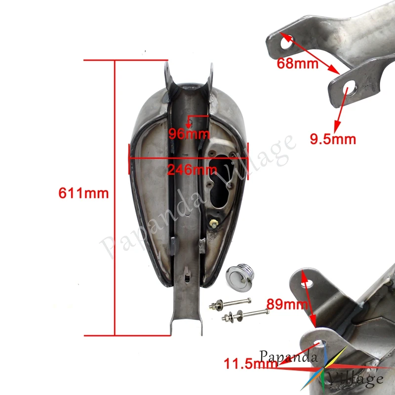 Бензобак для мотоцикла Papanda 2 4 галлонов топливный бак Harley Sportster XL XL883 XL1200 48 72|harley