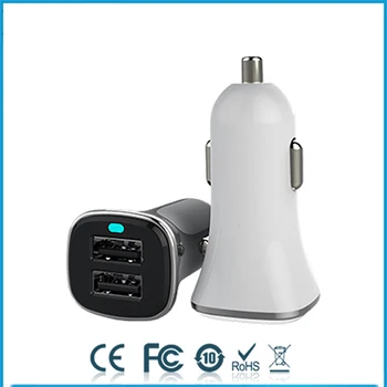 

Thbelieve QC 3.0 Quick Car Chargers Mobile Phone Dual USB Car-Charging 5V 2.4A Fast Car-Charging Portable Auto Charge Fast Ship